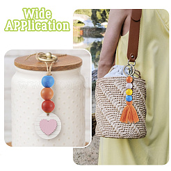 240Pcs 6 Colors Natural Wooden Beads&nbsp;WOOD-TA0002-74A