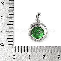 925 Sterling Silver Pave Cubic Zirconia Pendants&nbsp;STER-B009-01A-01