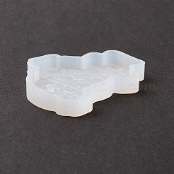 Christmas Theme DIY Santa Claus Pendant Silicone Statue Molds&nbsp;DIY-K054-12