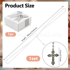 Alloy Plastic Pearl Beads Wedding Lasso Rope for Wedding&nbsp;HJEW-DC00129