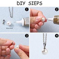 Tarnish Resistant 201 Stainless Steel Peg Bails Pendants&nbsp;X-STAS-E031-1