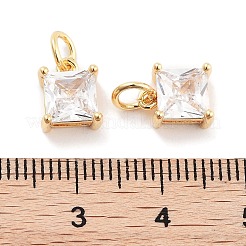 Brass Glass Pendants&nbsp;KK-P271-22G