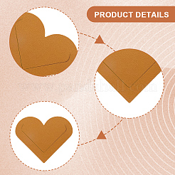 10Pcs PU Leather Heart Corner Protectors&nbsp;AJEW-CL0001-17A