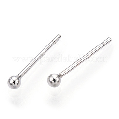 925 Sterling Silver Round Ball Stud Earrings&nbsp;STER-T005-01A