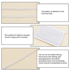 Polyester Braided Lace Trim&nbsp;OCOR-WH0060-45A