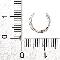 925 Sterling Silver Cuff Earrings for Women&nbsp;EJEW-F360-01B-P