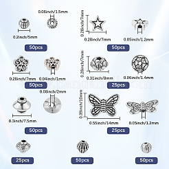 375Pcs 9 Styles Tibetan Style Alloy Spacer Beads&nbsp;FIND-SC0021-41