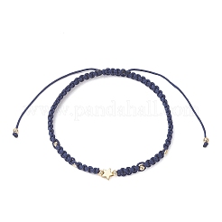 3Pcs Brass Beads Braided Bead Bracelets for Women&nbsp;BJEW-JB13223