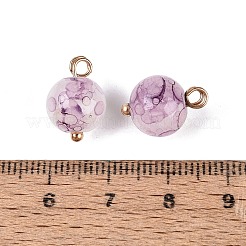 Alloy Glass Pendants&nbsp;GLAA-P080-04G-14