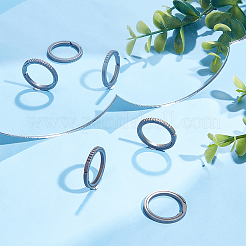 3Pcs Titanium Alloy Split Key Rings&nbsp;FIND-BBC0003-95
