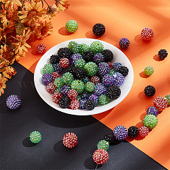 88Pcs 11 Style Resin Rhinestone Beads&nbsp;RESI-AR0001-40