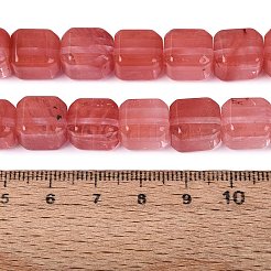 Cherry Quartz Glass Beads Strands&nbsp;G-Q608-10N