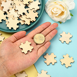 100Pcs Wood Cabochons&nbsp;WOOD-CJ0001-41