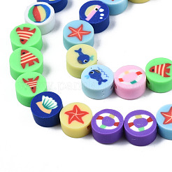 Handmade Polymer Clay Beads Strands&nbsp;CLAY-T020-04