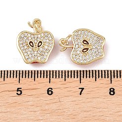 Brass Micro Pave Cubic Zirconia Pendants&nbsp;KK-Z146-17G
