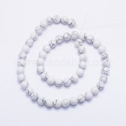 Synthetic Howlite Bead Strands&nbsp;X-G-F425-37-8mm