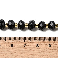 Natural Black Tourmaline Beads Strands&nbsp;G-K380-A06-01