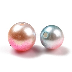 Rainbow ABS Plastic Imitation Pearl Beads&nbsp;OACR-MSMC001-03