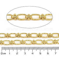 Ion Plating(IP) Handmade 304 Stainless Steel Oval Link Chains&nbsp;CHS-G038-04B-G