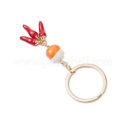 Porcelain & Alloy Enamel Keychain&nbsp;KEYC-JKC01156-06