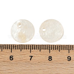 Natural Capiz Shell Disc Charms&nbsp;SHEL-HY0001-20A