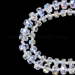 2 Strands 2 Colors Electroplate Glass Beads Strands&nbsp;GLAA-PH0004-22A