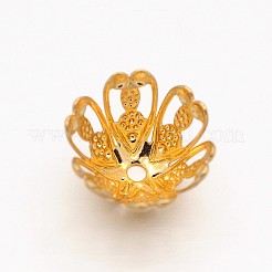 6-Petal Brass Bead Caps&nbsp;KK-O077-02