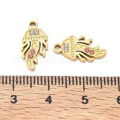 304 Stainless Steel Rhinestone Pendants&nbsp;RB-CBA7A56-09G-05