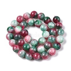 Dyed Natural White Jade Beads Strands&nbsp;G-T138-10mm-210-17