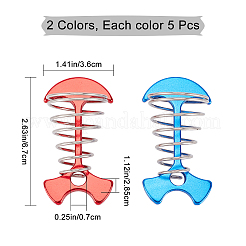 10Pcs 2 Colors Windproof Aluminium Alloy Fishbone Tent Stakes with Spring Buckle&nbsp;FIND-GF0003-99