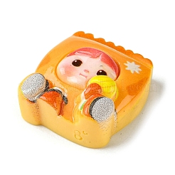 Cartoon Boy Opaque Resin Decoden Cabochons&nbsp;RESI-C045-03C