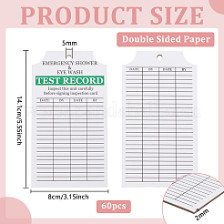 Double Sided Paper Daily Inspection Safety Record Label Tags with Hanging Hole&nbsp;DIY-WH0723-033A