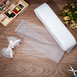 Polyester Deco Mesh Ribbons&nbsp;OCOR-WH0064-76A