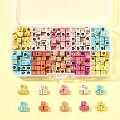 450Pcs 8 Colors Opaque Acrylic Beads&nbsp;OACR-FS0004-03