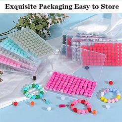 80Pcs Round Silicone Focal Beads&nbsp;SIL-SZ0001-24-26