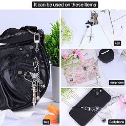 4Pcs Alloy Mobile Strap Sets&nbsp;DIY-SZ0009-99