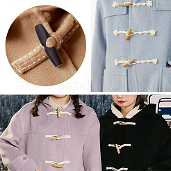 Wood Buttons&nbsp;BUTT-WH0029-30B