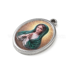 304 Stainless Steel Printed Religion Pendants&nbsp;STAS-G387-03P