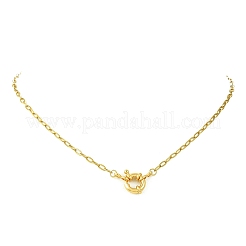 2.5MM 304 Stainless Steel Paperclip Chain Necklaces&nbsp;NJEW-JN06449-01
