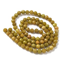 Natural Yellow Green Opal Beads Strands&nbsp;G-D306-A06-4mm