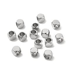 Non-Tarnish 201 Stainless Steel Cube Beads&nbsp;STAS-P319-11A-P