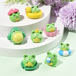 1Set Resin Frog Display Decoration&nbsp;AJEW-FS0001-24