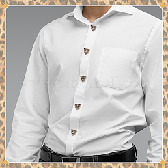 Alloy Rhinestone Cufflinks&nbsp;BUTT-WH0024-076G