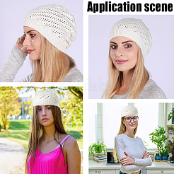 Acrylic Fiber Hand Woven Hat&nbsp;AJEW-WH20067-095A