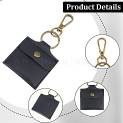 2Pcs 2 Colors PU Leather Finger Ring Storage Bags Pendant Decorations&nbsp;KEYC-CL0001-58B