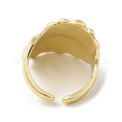 Brass Open Cuff Rings&nbsp;RJEW-Q778-08G