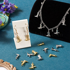12Pcs 6 Styles Brass Micro Pave Cubic Zirconia Pendants&nbsp;KK-TA0003-49