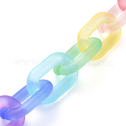 Handmade Transparent Acrylic Cable Chains&nbsp;AJEW-JB00587