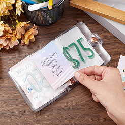 3-Ring 4 Inch PVC Mini Binder Savings Challenge&nbsp;DIY-WH0430-204B