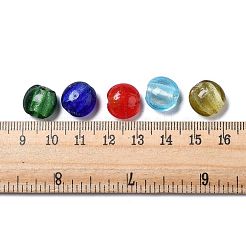 Handmade Silver Foil Glass Beads&nbsp;SLF12MMY-1